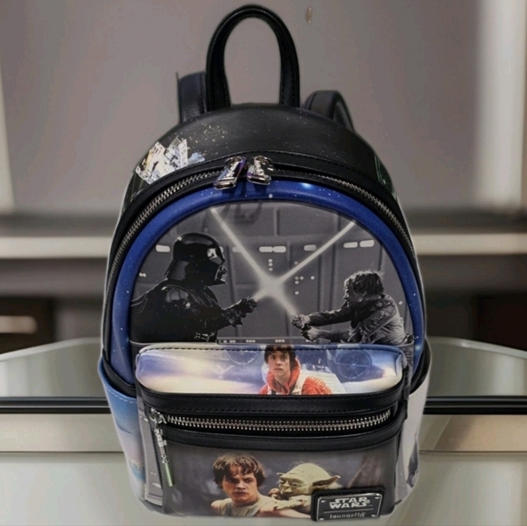 Loungefly Star Wars Empire Strikes Back Final Frames Mini Backpack - Picture 3 of 15